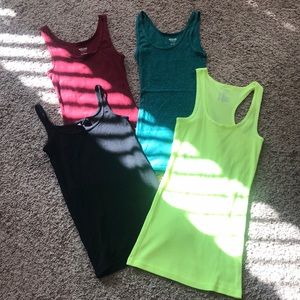 💕BUNDLE ONLY💕 Set of 4 Long & Lean Tanks